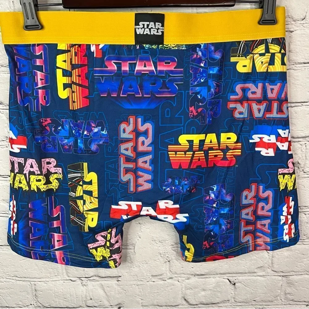 Disney Star Wars‎ Crazy Boxer Briefs Movie Logo Underwear Men Sz Extra Large NEW